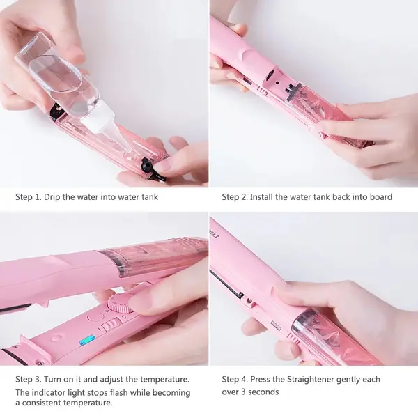 Xiaomi YueLi Vapor Steam Hair Straightener Curler – View 3